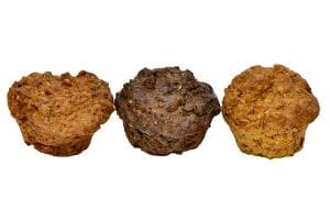 Homemade Muffins for dogs, Using real meats, Chicken, Beef and LiverThree Meaty Dog Muffins