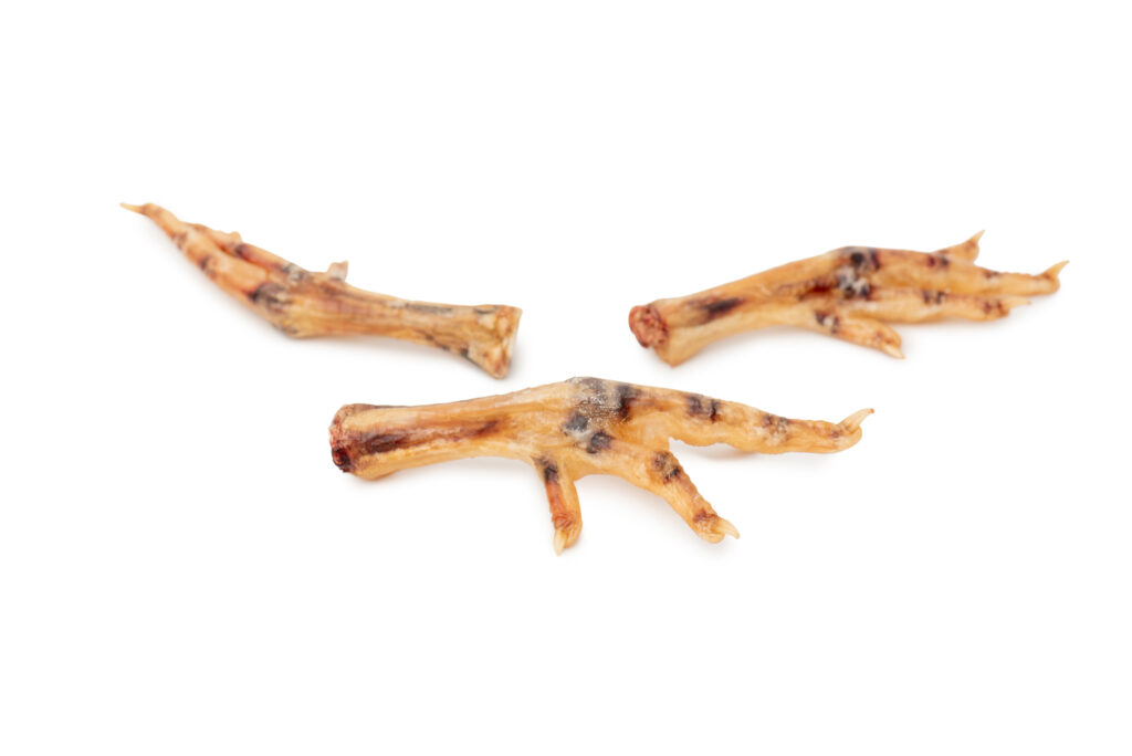 Dried Organic Chicken Feet · Zoe's Doggy Treats